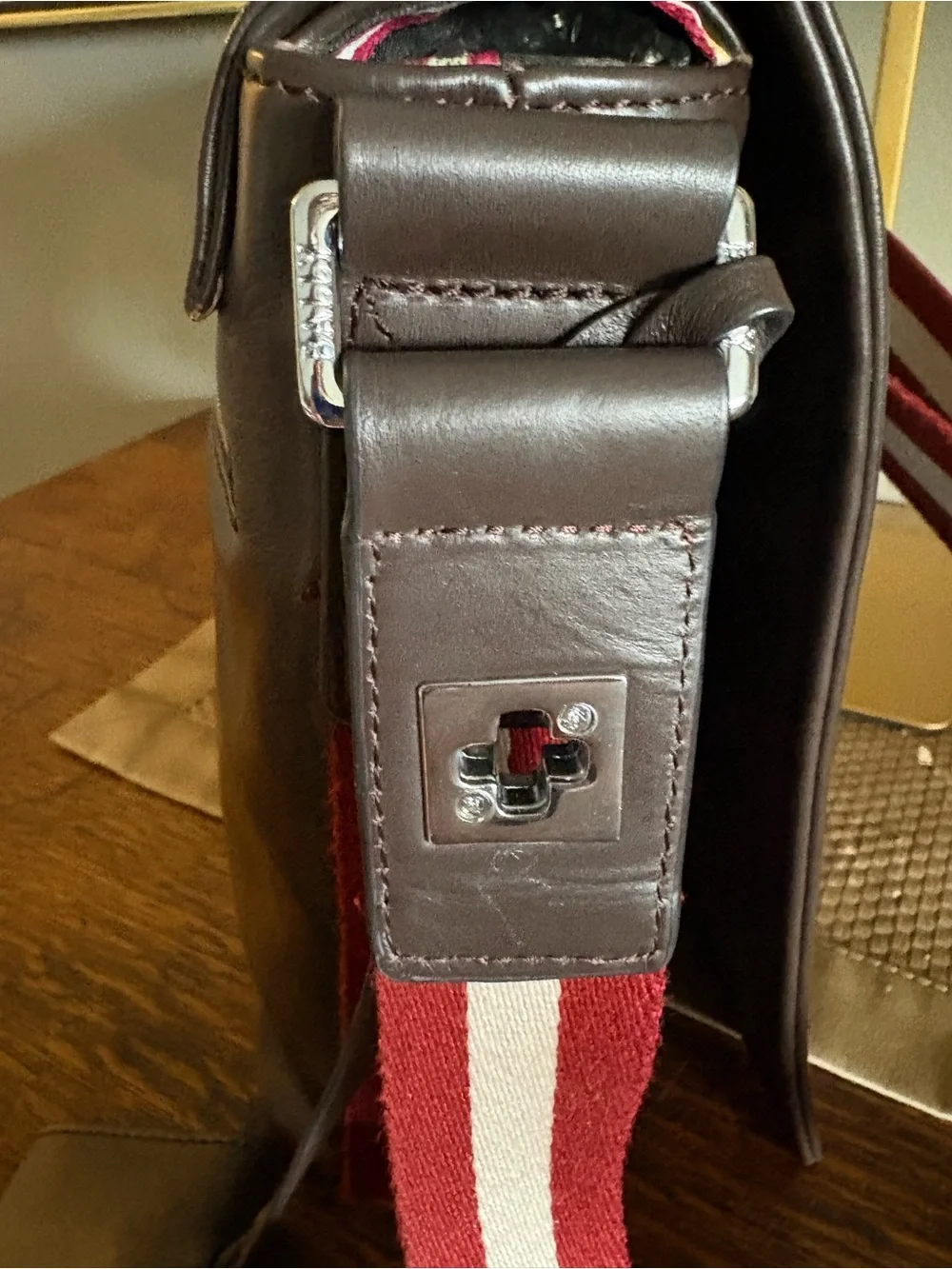 Bally Switzerland Vintage Trainspotter Messenger Bag
